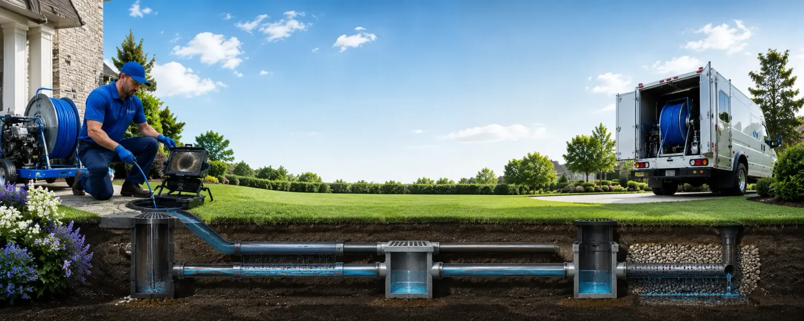 Outdoor drain cleaning information for Augusta, IL